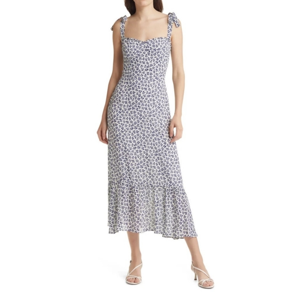 Reformation Nikita Floral Dress In Bombay